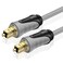 TNP Digital 50 Feet Optical Audio Cable - Premium Built, Gold Plated, Fiber Optic, Hi-Fi TOSLINK, Compatible with Soundbar, Speakers, Amplifiers, Gaming Consoles