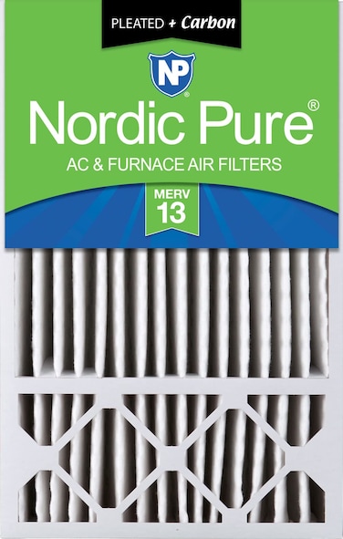 Nordic Pure 16x25x5 (15_3/4 x 24_3/4 x 4_3/8) Honeywell Replacement Air Filters MERV 13 Plus Carbon 1 Pack
