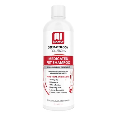 Nootie Medicated Pet Shampoo, Dog Shampoo, Cat Shampoo, Formulated for Veterinarians, Sold in over 10,000 Vet Clinics Worldwide - 16oz