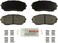 BOSCH BE1258H Blue Ceramic Disc Brake Pad Set With Hardware - Compatible With Select Ford Edge; Lincoln MKX; Mazda CX-5, CX-7, CX-9; FRONT