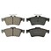 KFE KFE1095-104 Ultra Quiet Advanced Premium Ceramic Brake Pad REAR Set Compatible With: Ford Escape, C-Max, Transit Connect; Mazda 3, 5