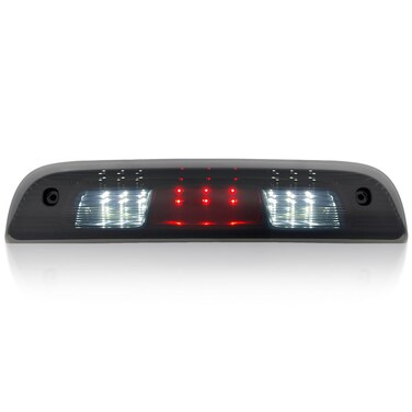 RECON - Fits 14-19 Sierra &amp; Silverado (3rd GEN) 1500, 2500, 3500 Red LED 3rd Brake Light Kit with White LED Cargo Lights with Smoked Lens
