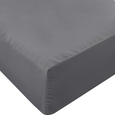 Utopia Bedding Twin Fitted Sheet - Bottom Sheet - Deep Pocket - Soft Microfiber - Shrinkage and Fade Resistant - Easy Care -1 Fitted Sheet Only (Grey)