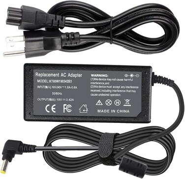 AC Adapter Charger for Toshiba Satellite Radius 14 E45W-C4200X, E45W-C4200; Radius15 P55W-C5200X, P55W-C5204.