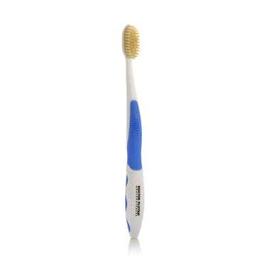 MOUTHWATCHERS Soft Flossing Toothbrush, 1 Blue Manual Toothbrush for Adults, Ultra Clean, Good for Sensitive Teeth and Gums, by Dr. Plotka's