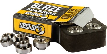 Sector 9 Blaze Bearing Skateboard Accessories, Assorted, 8 Pack
