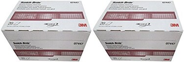 3M 07447 Scotch-Brite Maroon General Purpose Hand Pad 40 Pack (2 Boxes)
