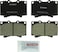BOSCH BC772 QuietCast Premium Ceramic Disc Brake Pad Set - Compatible With Select Lexus LX470; Toyota Land Cruiser; FRONT