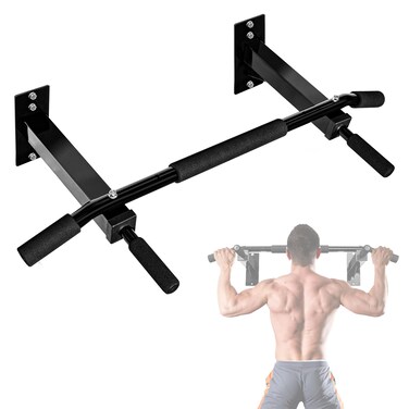 Yes4All Pull Up Bar Wall Mounted - Multifunctional Wall Mounted Pull Up Bar for Home Gym Workout Strength Training Equipment