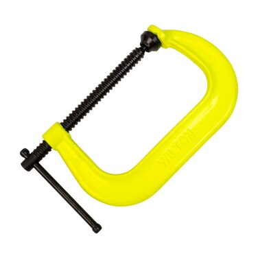 Wilton Hi-Vis C-Clamp, 6-1/16" Opening, 4-1/16" Throat, 6600 Lbs. Clamping Force (406-SF)