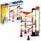 Quercetti Migoga Marble Run with Elevator - 150 Piece Building Set with Spirals, Funnel and Hand Crank for Ages 5 and Up (Made in Italy) Multi Color