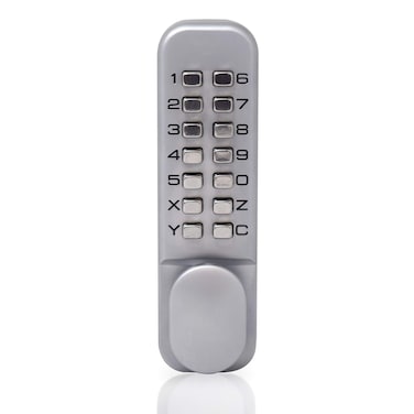 Yale - Push Button Door Lock - Chrome Finish - Hold Open Function - for Commercial Buildings or Private Home Use - Indoor Use Only