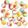 Top Race Mini Beach Balls Bulk Pack - 6 Inch Inflatable Rainbow Beach Balls for Kids - Ideal Pool Toys, Beach Ball Centerpieces for Tables, Lake Toys, Beach Theme Party Decorations - 25 Pack