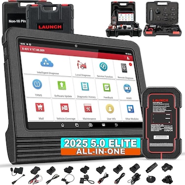 LAUNCH X431 V Pro 5.0 Elite 2025 New Gen. Oem Bluetooth Bidirectional Scan Tool w/ Canfd Doip ,Same as Pro3s+ 5.0 ,Online Coding&amp;38+Reset for all Cars