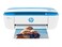 HP DeskJet 3755 Compact All-in-One Wireless Printer, HP Instant Ink, Works with Alexa - Blue Accent (J9V90A)