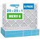 Aerostar 20x25x1 Air Filter MERV 8 (Removes Mold, Pollen, Dust &amp; Lint) - Electrostatic MPR 600 &amp; FPR 5 - Pleated HVAC AC Furnace Air Filters - Pack of 6