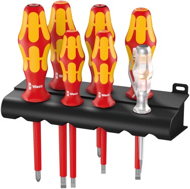 Wera 05006148001 Kraftform Plusserie 100 Rack 160I/165 I Screwdriver Set (7 Piece)