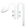 Plant Aquarium Glass 17mm Lily Pipe Inflow and Lily Pipe Outflow for 16/22mm Tube