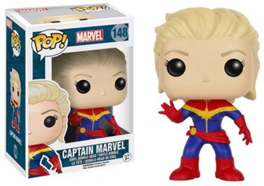 Funko POP Marvel: Unmasked Captain Marvel Vinyl Figure