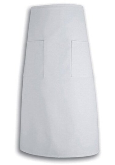 SUNRISE Kitchen Supply White 2 Pocket Bistro Apron 31" L By 32" W
