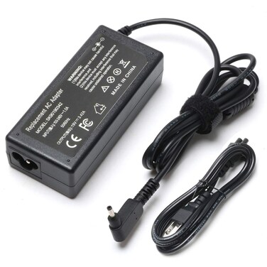 65W AC Adapter for Acer Chromebook 15 14 13 11 R11 N15Q8 N15Q9 N15Q10 CB3 CB5 C720 C720p C738T C731 C740, Acer Aspire 3 5 Swift Spin 1 3 5, Replacement Laptop Charger with Power Cord