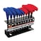 Performance Tool W80277 10-Piece SAE &amp; MetricT-Handle Allen Wrench Set, Long Arm Hex Key Wrench Set