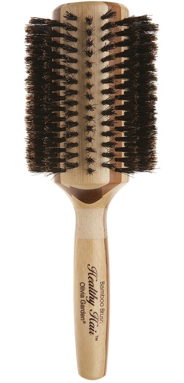 Olivia Garden Healthy Hair Bamboo 100% Boar Round Hair Brush
