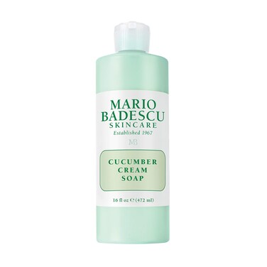 Mario Badescu Cucumber Cream Soap - Gentle, Creamy Facial Cleanser Infused with Vitamins and Minerals - Removes Light Makeup, Oil and Impurities - Face Wash Ideal for Combination or Dry Skin