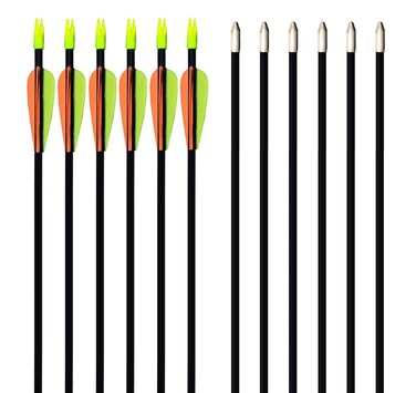 GPP 28-inches Fiberglass Archery Target Arrows - Practice Arrow or Youth Arrow for Recurve Bow