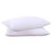 puredown&reg; Goose Feathers and Down White Pillows with 100% Soft Cotton Cover, Bed Sleeping Hotel Collection Pillows Set of 2 Queen Size