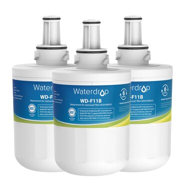 Waterdrop DA29-00003G Refrigerator Water Filter, Replacement for Samsung&reg;, DA29-00003B, DA29-00003A, Aqua-Pure Plus, HAFCU1, RFG237AARS, FMS-1, RS22HDHPNSR, RSG257AARS, 3 Filters (Package May Vary)