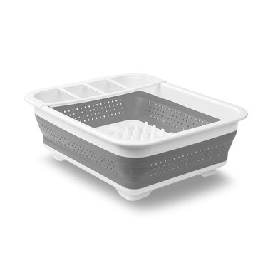 madesmart Collapsible Drying Dish Rack   SINKWARE Collection   Easy Storage   BPA-Free