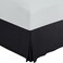 Utopia Bedding Twin Bed Skirt - Soft Quadruple Pleated Ruffle - Easy Fit with 15 Inch Tailored Drop - Hotel Quality, Shrinkage and Fade Resistant (Twin, Black)