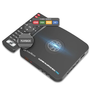 Box Pro, 1080p@60fps Video Recorder, DVR with HDMI Capture, Playback on TV. RCA/YPbPr/VGA to Digital Converter. Schedule Recording. No PC Required.