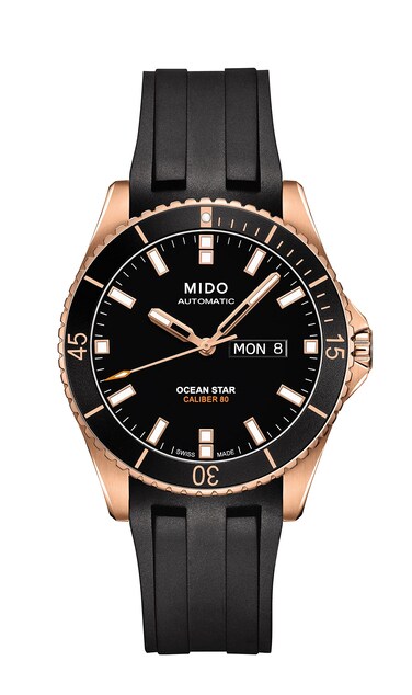 Mido Ocean Star 200 - Swiss Automatic Watch for Men - Black Dial - Case 42.5mm - M0264303705100