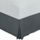 Utopia Bedding Twin Bed Skirt - Soft Quadruple Pleated Ruffle - Easy Fit with 15 Inch Tailored Drop - Hotel Quality, Shrinkage and Fade Resistant (Twin, Grey)