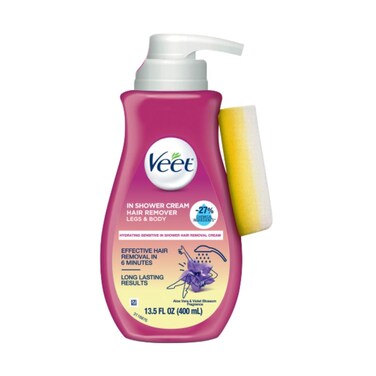 Veet Botanic Inspirations In Shower Cream, 13.5 fl Oz., for Legs &amp; Body (Packaging May Vary)