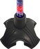 NOVA Medical Products Cane Tip, Stand Alone Quad Tip with Rubber Grip Traction for Walking Cane, Extra-Wide Cane Tip, Fits all 3/4&rdquo; Diameter Canes, Black (10040BK)