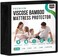 Utopia Bedding Premium Waterproof Mattress Protector King Size, Viscose Made from Bamboo Mattress Cover, Breathable, Fitted Style with Stretchable Pockets (White)