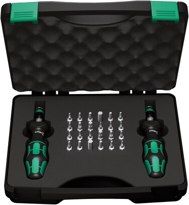 Wera - 5074738001 Kraftform 7440/41 Torque Screwdriver 0.3-3.0 Nm and Bit Set, 26-Piece
