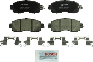 BOSCH BC1650 QuietCast Premium Ceramic Disc Brake Pad Set - Compatible with Select Nissan Altima, Leaf; FRONT