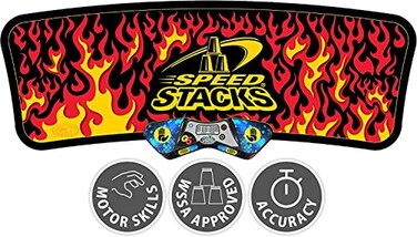 Speed Stacks   G5 Black Flame StackMat (Timer and Mat)   Accuracy to 0.001 Seconds, Batteries Included   Endorsed by Sport Stacking and Cubing associations