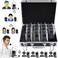 EXMAX EX-938 Wireless Headset Microphone Audio Tour Guide System for Church Translation Teaching Travel Simultaneous Interpretation (1 Transmitter 14 Receivers with Black Aluninum Storage Case)
