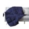 puredown&reg; Soft Feather Down Throw Blanket Lightweight Packable Couch Throw for Indoor and Outdoor Use, 50"X70", Navy