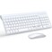 Wireless Keyboard and Mouse Ultra Slim Combo, TopMate 2.4G Silent Compact USB 2400DPI Mouse and Scissor Switch Keyboard Set with Cover, 2 AA and 2 AAA Batteries, for PC/Laptop/Windows/Mac - White