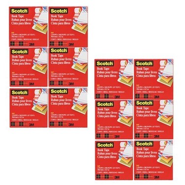 3M (845) Book Tape 845, 3 in x 15 yd [You are Purchasing The Min Order Quantity which is 12 Rolls]