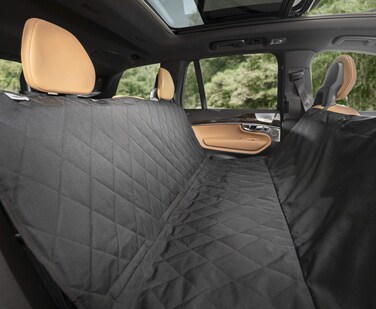 Plush Paws Products Premium Rear Car Seat Protector w/Hammock   Washable &amp; Waterproof Back Seat Dog Cover for Car, Truck, &amp; SUV   Nonslip, Tear Resistant Pet Seat Cover   Small Black