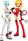 Kaiyodo Neon Genesis Evangelion: Rei Ayanami &amp; Sohryu Langley PVC Figure (Grimlock Mix Version)