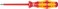 Wera 05006160001 Kraftform Plus VDE 165i Pozidriv Insulated Screwdriver, PZ 0 Head, 3-1/8" Blade Length