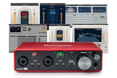 Focusrite Scarlett 2i2 (3rd Gen) USB Audio Interface plus Waves Musicians 2 and iZotope Mobius Filter Bundle